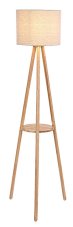 Stojací lampa 1x E27 drevo, béžová IP20 Rabalux TREVIA 74108