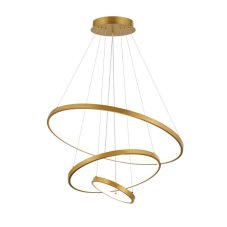 RABALUX 72349 Beliza závěsné svítidlo D600mm LED 90W/9000/7200lm 3000-6500K zlatá, bílá, stmívatelné, dálkový ovladač