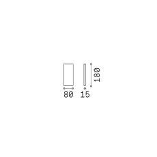 Venkovní nástěnné svítidlo LED 3000K biela IP65 Ideal Lux POST-IT 369372
