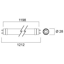 SYLVANIA 0030239 LED zářivka ToLEDo T8 4ft 1200mm 2000LM 13,3W 3000K AVANT