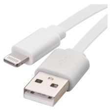 Nabíjací a dátový kábel USB 2.0 USB-A/Lightning 1m biela EMOS SM7013W