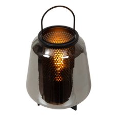 LUCIDE 45503/01/65 SISKA stolní lampička V365mm 1xE27 černá, kouřová