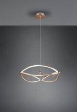 TRIO 321210108 CHARIVARI závěsné svítidlo LED D620mm 42W/5100lm 3000K mosaz, switchdimmer