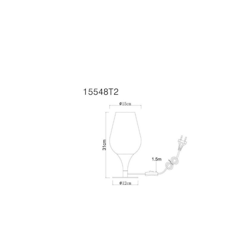 GLOBO 15548T2 MAXY stolná lampička V205mm 1xE27 čierna matná, dymová