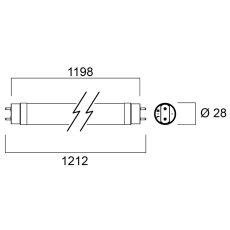 SYLVANIA 0030239 LED žiarivka ToLEDo T8 4ft 1200mm 2000LM 13,3W 3000K AVANT