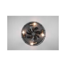 TRIO R61095032 TRONDHEIM stropní svítidlo s ventilátorem D485mm 4xE27 matná černá, dálkový ovladač