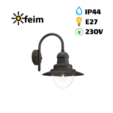 Philips 01652/30/PN Raindrop venkovní nástenné svítidlo 1xE27 IP44 černá