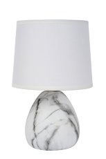 LUCIDE 47508/81/31 MARMO Lampička E14 1x40W biela/biela