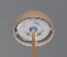 TRIO Reality R55601165 ORTIZ dotyková stolná lampička v200mm SMD LED 2W/150lm 3000K IP44 kávová, ON/OFF