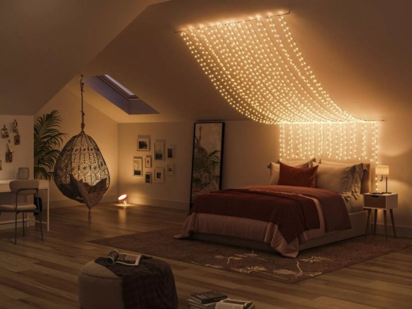 8720169246867 PHILIPS HUE White and Color Ambiance Festavia string lights - vianočná svetelná reťaz 500 LED 2x20m 2000-6500K+RGB IP44/IP54 čierna