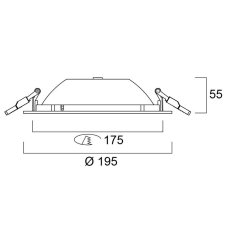 Sylvania 0030326 zápustné svítidlo START Downlight 175 IP44 1425lm 3000K