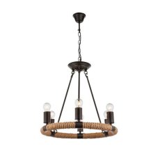 GLOBO 69029-6 ULLEU závesné svietidlo 500 mm 6xE27 40W IP20 čierna