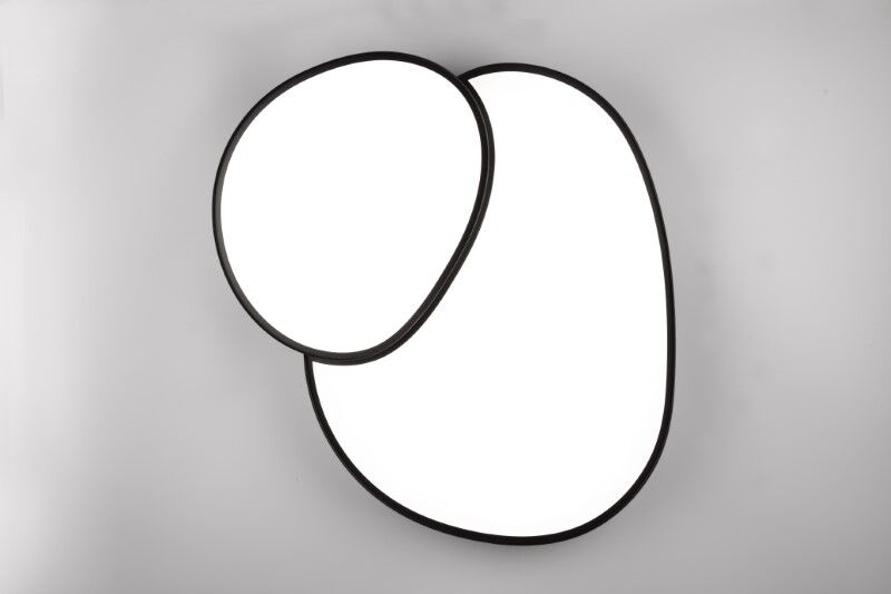 TRIO 647519232 RISE stropní svítidlo SMD LED 45W/5300lm 2700-6500K černá matná, stmívatelné, dálkový ovladač