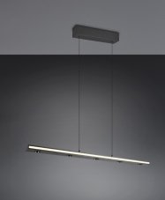 TRIO 353010132 GRAHAM závěsné svítidlo SMD LED 7x4,5W/480lm, 10W/920lm 2300+3000+4000K černá matná