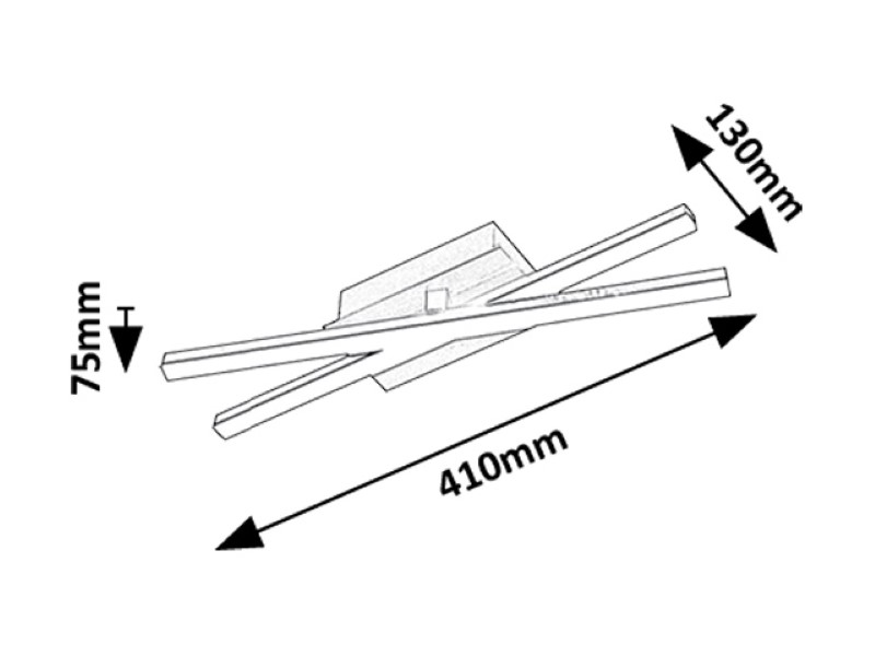 RABALUX 71396 Demir stropné svietidlo LED 16W/1200lm 4000K čierna, zlatá, biela