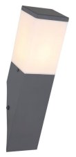 GLOBO 31730 HERRI venkovní nástěnné svítidlo 1xE27 IP44 antracit, opál