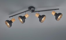 TRIO Reality R81524032 LATIKA stropní bodové svítidlo/spot 4xE14 černá matná