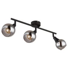 GLOBO 57904-3 GLYPTAR stropní bodové svítidlo/spot 3xE14 černá, kouřová