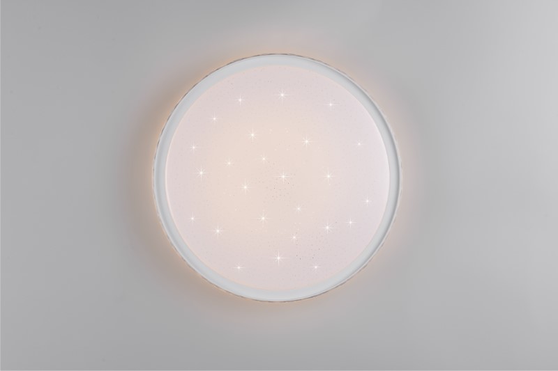 TRIO Reality R64811101 VARDA stropné svietidlo D390mm SMD LED 24W/2500lm 2700-6500K biela, diaľkový ovládač, starlight efekt