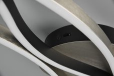 TRIO 641210305 BLAZE stropné svietidlo SMD LED 35W/4300lm 2300+3000+4000K brúsený hliník, switchdimmer