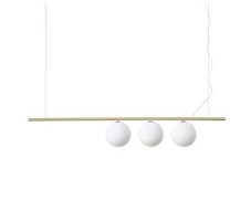 Ideal Lux 282114 PERLINE závesné svietidlo 3xG9 mosadzná, biela