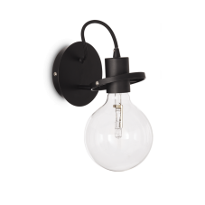 Nástenné svietidlo Ideal lux 119502 RADIO AP1 NERO 1xE27 60W 3000K