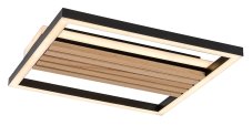 Stropní svítidlo LED 3000 / 4500 / 6000K čierna, drevo IP20 Rabalux NOXELLE 71457