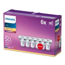 Philips 8718696586013 LED žárovka GU10 4,6W/50W 355lm 2700K 36D 6-set