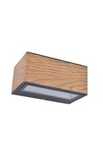 LUTEC 5189135118 GEMINI exteriérové nástenné svietidlo LED 10,5W 700lm 4000K IP54 vzhľad dreva