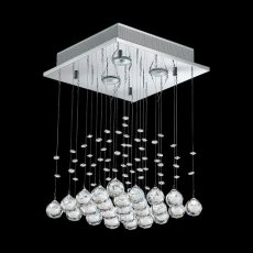 LUXERA 62425 KILLYS závesné svietidlo 300 mm 3xGU10/50W,CHRO/CLEAR