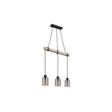 GLOBO 15465-3H HADERA závesné svietidlo 3xE27 čierna matná, dymová