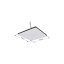 GLOBO SMART LIGHT 48025OBSH ULLY stropné svietidlo LED 485x485mm 24W/1400lm 2700-6500K biela, čierna, diaľkový ovládač