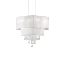 Závesné svietidlo/Luster Ideal lux 182179 OPERA SP4 BIANCO 4xE27 60W chróm