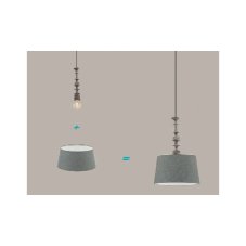 Eglo VINTAGE 49375 Závesné svietidlo AVOLTRI čierna patina E27 1X60W