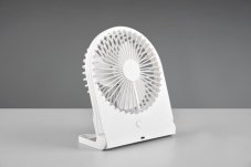 TRIO Reality R044-01 BREEZY ventilátor 3 rychlostní stupně, nabíjecí baterie, USB-C port, bílá