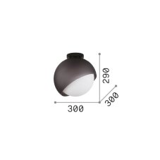 Stropní svítidlo 1x E27 mosadzná IP20 Ideal Lux BLOOM 366593