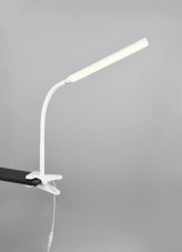TRIO Reality R57941131 NEVADA štipcové svietidlo SMD LED 5W/600lm 3000+4000+5000K biela matná, ON/OFF