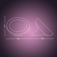 Philips HUE Bloom Gen4 EU / UK dekorační stolní LED svítilna 7.1W / 500lm 2000-6500K bílá Bluetooth