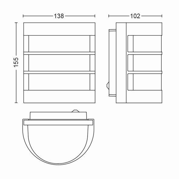 Philips 17475/47/PN Calgary vonkajšie nástenné svietidlo E27 1x60W IP44 nerezové s pohybovým čidlom