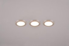 TRIO 653610306 ARGUS zápustné svítidlo SMD LED D82mm 5W/350lm 3000K+RGBW chromová, stmívatelné, dálkový ovladač, 3-set
