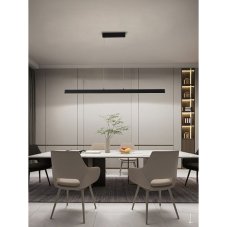 Immax NEO LITE TRIANGOLO 07234L inteligentní závěsné svítidlo 1250mm 28W, černá, Tuya