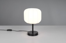 TRIO Reality R51971001 MADELINE stolní lampička v315mm 1xE27 černá matná, bílá