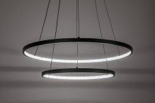 RABALUX 72345 Beliza závěsné svítidlo D600mm LED 75W/7500/6100lm 3000-6500K černá, bílá, stmívatelné, dálkový ovladač