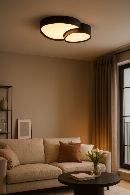 TRIO 647510232 RISE stropné svietidlo SMD LED 21W/2400lm 2700-6500K čierna matná, stmievateľné, diaľkový ovládač