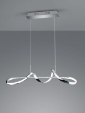 TRIO Reality R37091106 PERUGIA závěsné svítidlo SMD LED 37W/4500lm 4000K chrom, switchdimmer