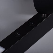 LED nástenné svietidlo s vypínačom 1x GU10 1x LED 200 lm 3000K čierne Zuma Line MANNARI W230757202