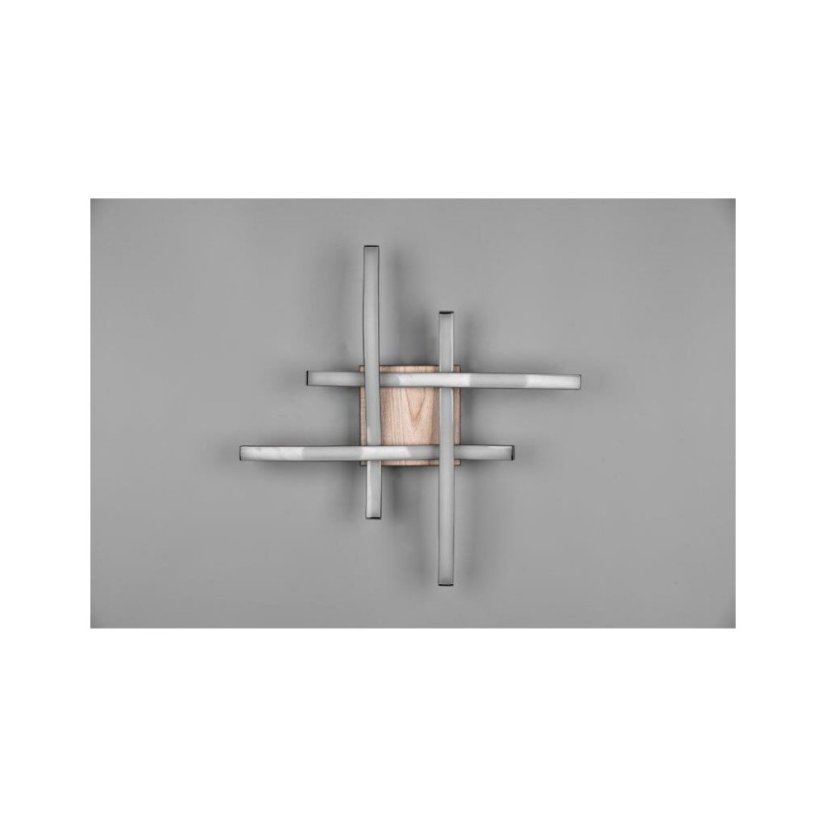 TRIO Reality R62474135 ROUTE stropní svítidlo SMD LED 4x5W/4x500lm 3000K imitace dřeva