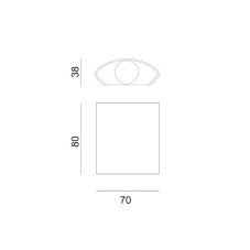 ITALUX OWL-451-1-BL Ortelo venkovní nástěnné svítidlo LED 2W/162lm 3000K IP54 černá