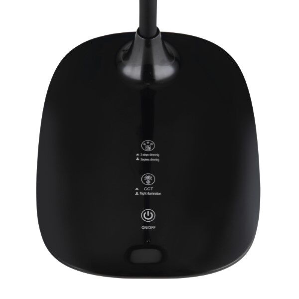 GLOBO 58455B BOTAL stolové svietidlo LED V400mm 9W/520lm 4000-3000-6500K čierna, adaptér