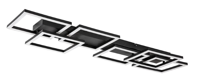 RABALUX 71390 Fatma stropní svítidlo LED 40W/3500lm 3000-6500K černá, bílá, stmívatelné, dálkový ovladač